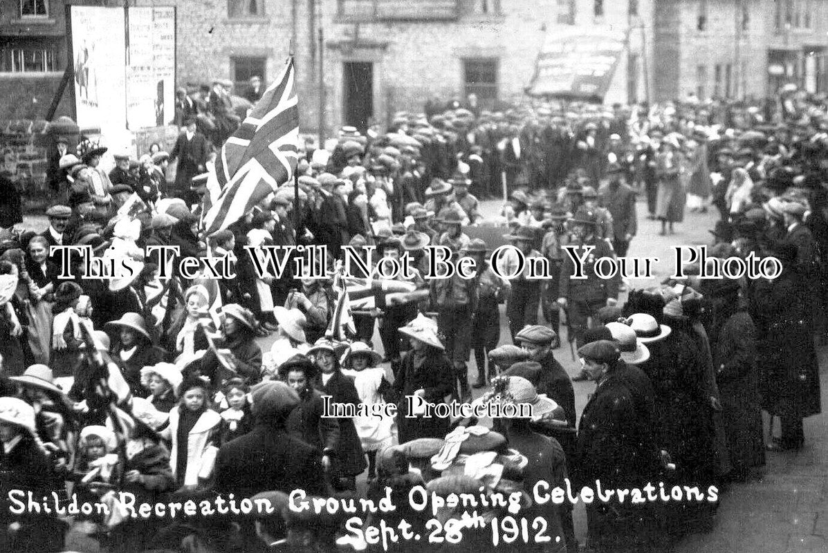 DU 1717 - Shildon Recreation Ground Opening, County Durham 1912