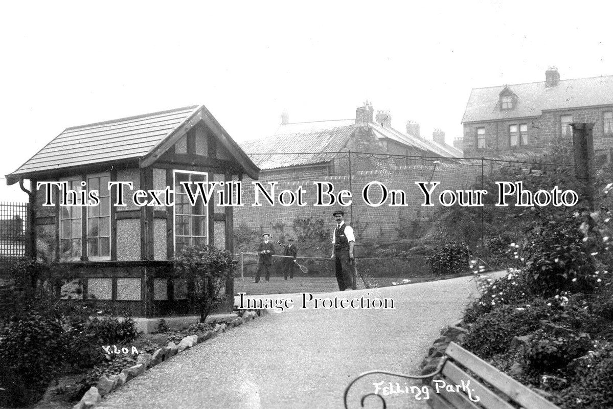 DU 1746 - Tennis, Felling Park, Gateshead, County Durham c1912