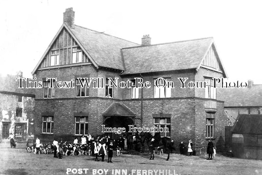 DU 1748 - The Post Boy Inn, Ferryhill, County Durham c1915