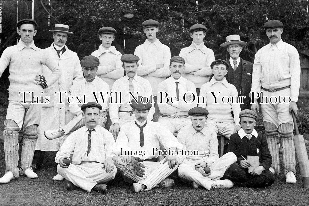 DU 175 - Cricket Team At Medomsley, County Durham c1908