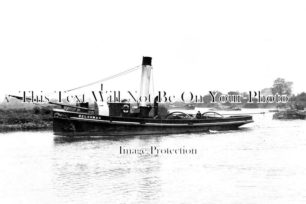 DU 1754 - Tyne Tugboat 'Welshman' c1910