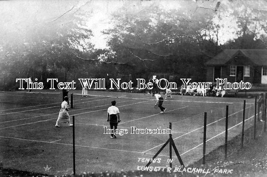 DU 177 - Tennis In Consett's Blackhill Park, County Durham