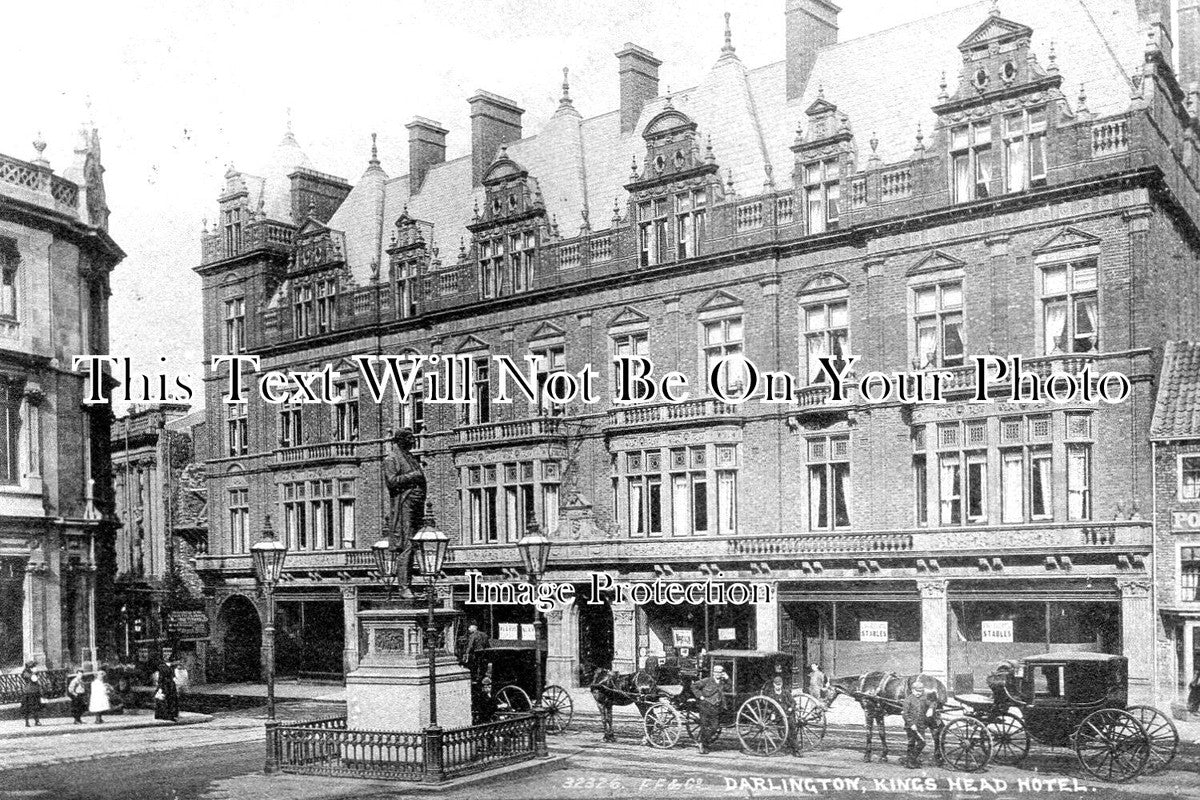 DU 1793 - Kings Head Hotel, Darlington, County Durham c1905