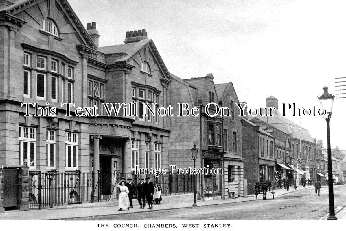 DU 1806 - The Council Chambers, West Stanley, County Durham c1912