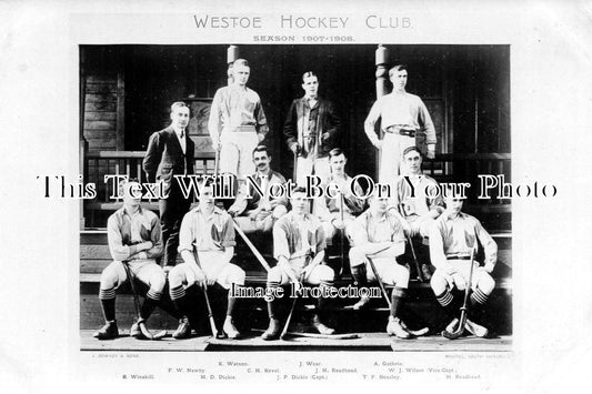 DU 184 - Westoe Hockey Club 1907-08, County Durham