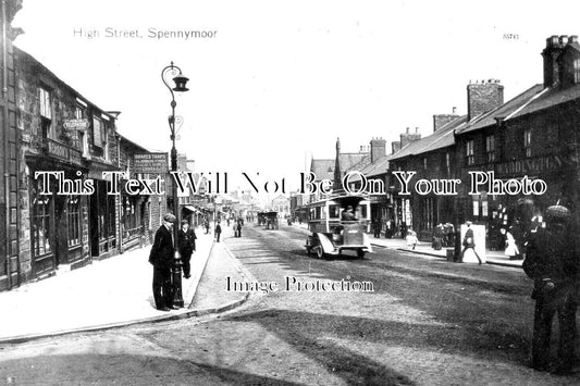 DU 1847 - High Street, Spennymoor, County Durham c1912