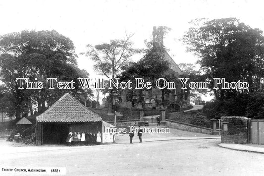 DU 1853 - Trinity Church, Washington, County Durham c1913