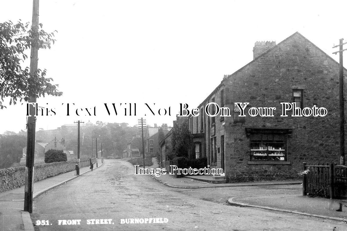 DU 1865 - Front Street, Burnopfield, Rowlands Gill, County Durham c1924