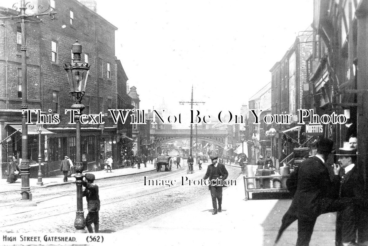 DU 1866 - High Street, Gateshead, County Durham c1912