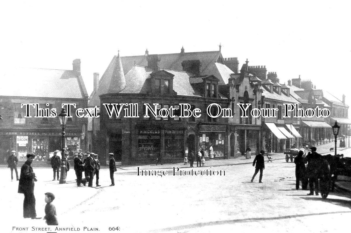 DU 1867 - Front Street, Annfield Plain, County Durham c1914