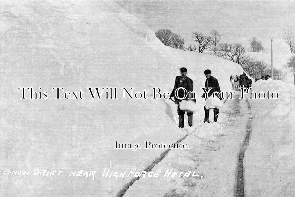 DU 1877 - Snow Drift Near High Force Hotel, Middleton In Teesdale