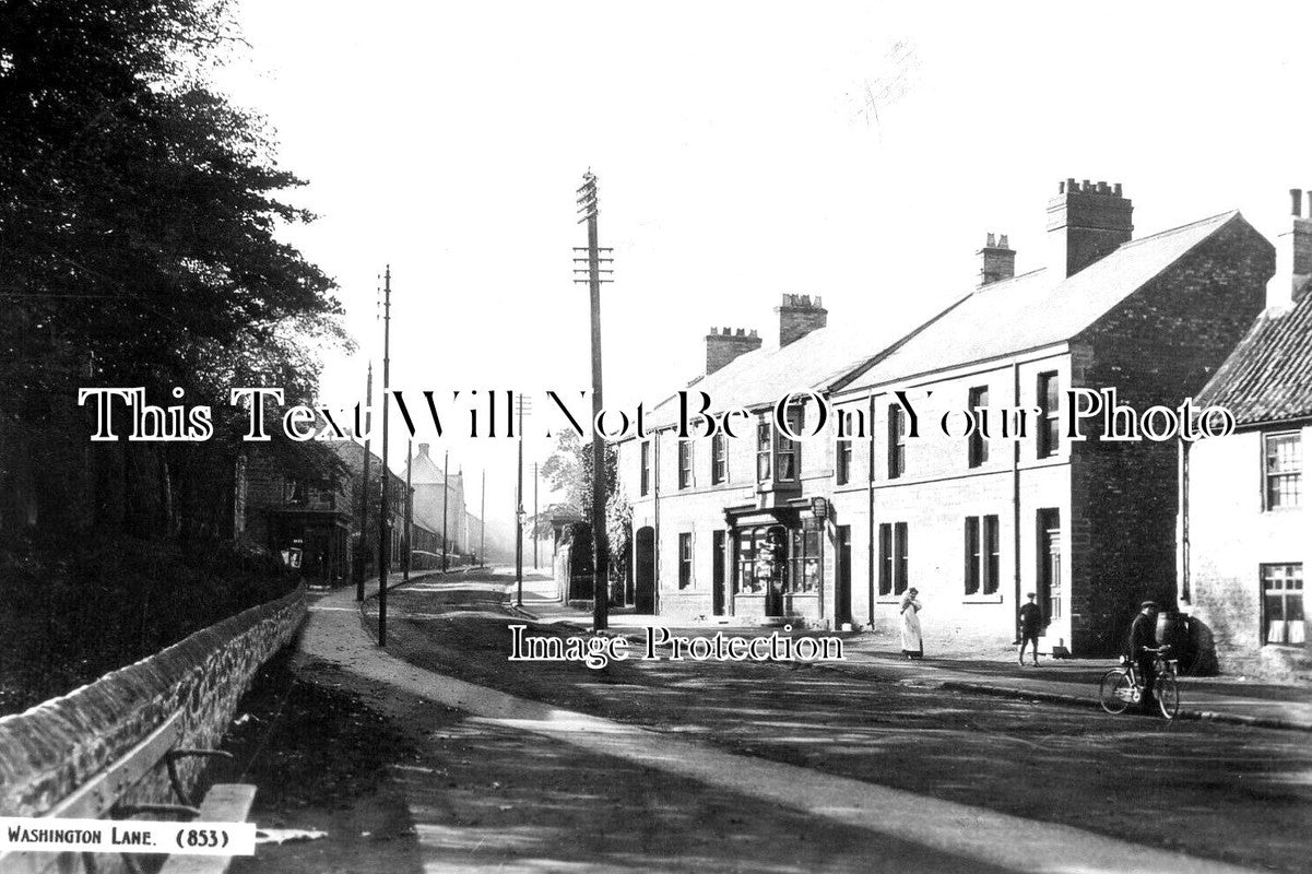 DU 1885 - Washington Lane, Washington, County Durham c1912