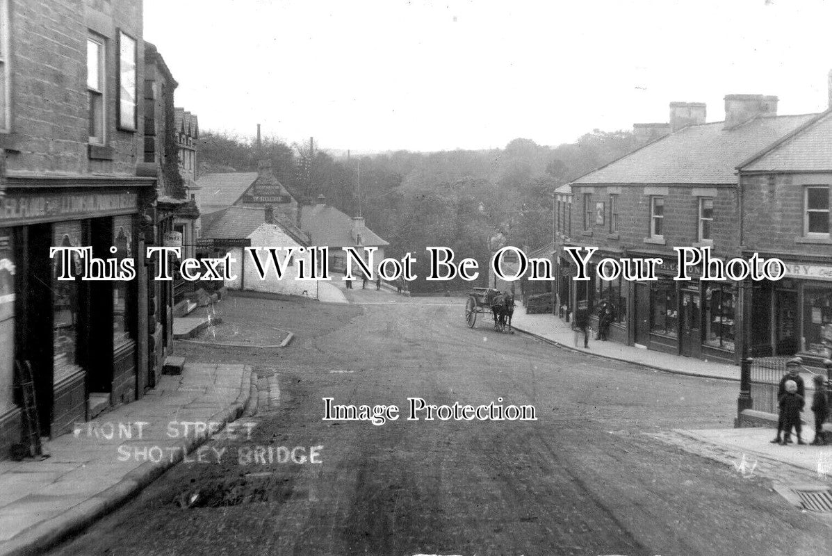 DU 1938 - Front Street, Shotley Bridge, County Durham c1920