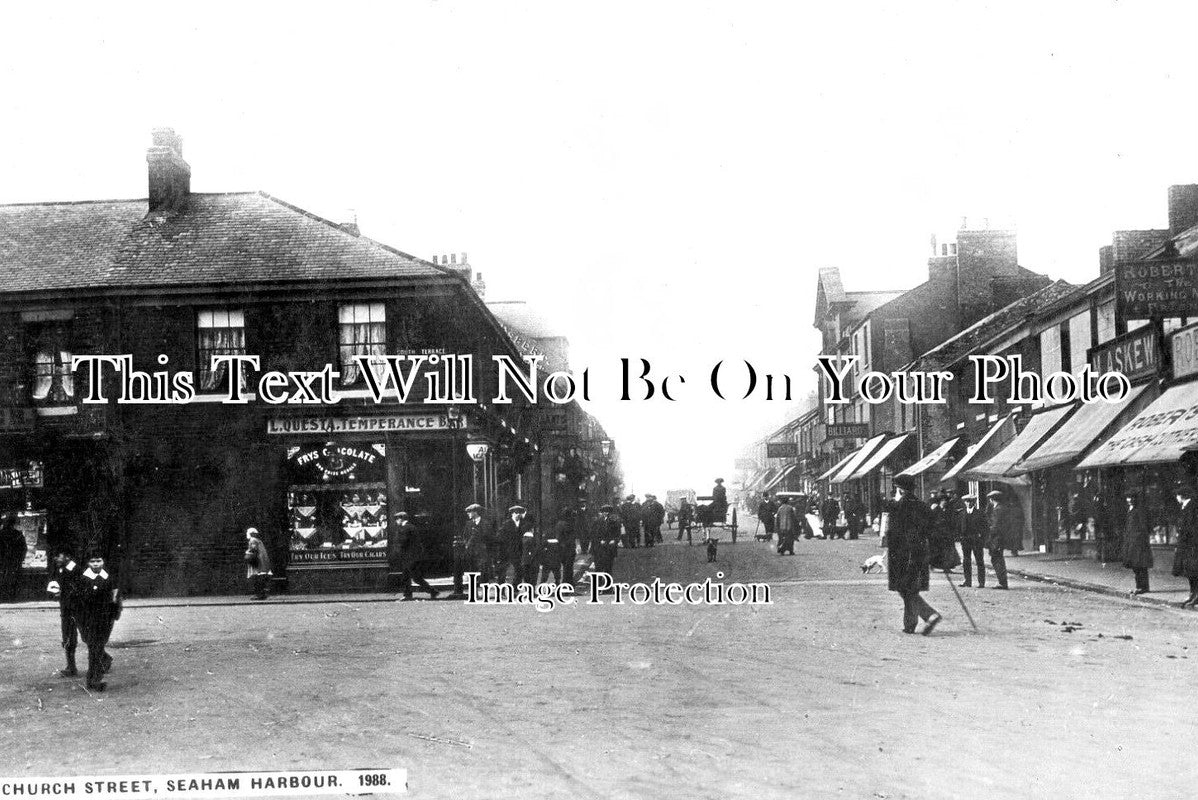 DU 1957 - Church Street, Seaham Harbour, County Durham c1922