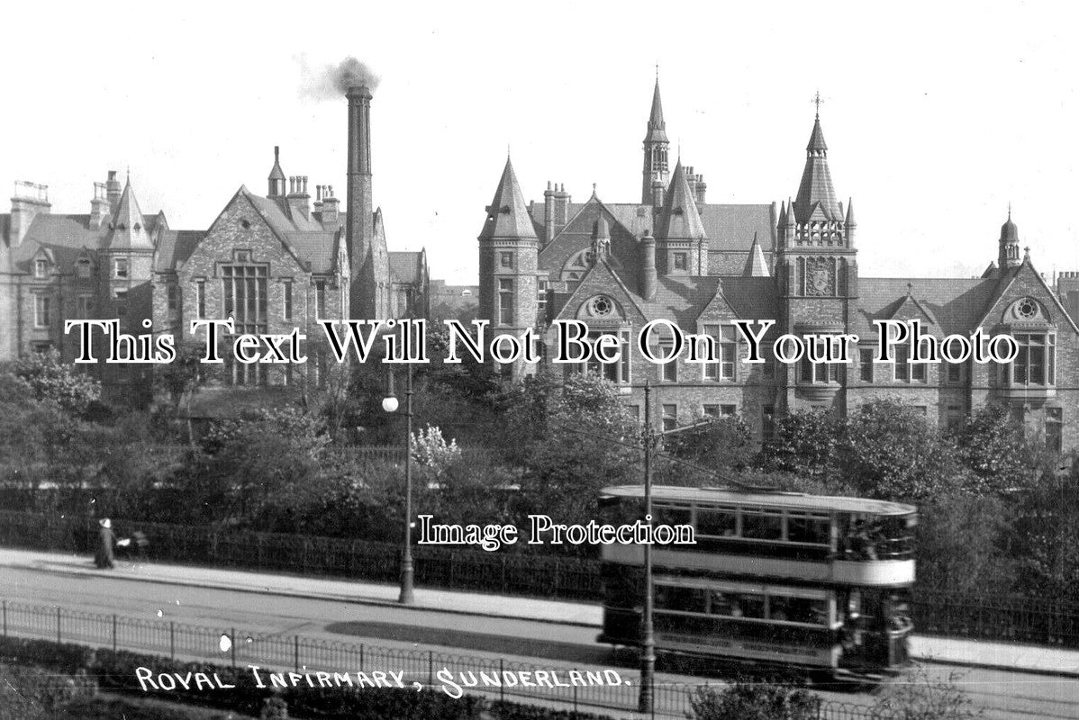 DU 1959 - Royal Infirmary, Sunderland, County Durham c1914