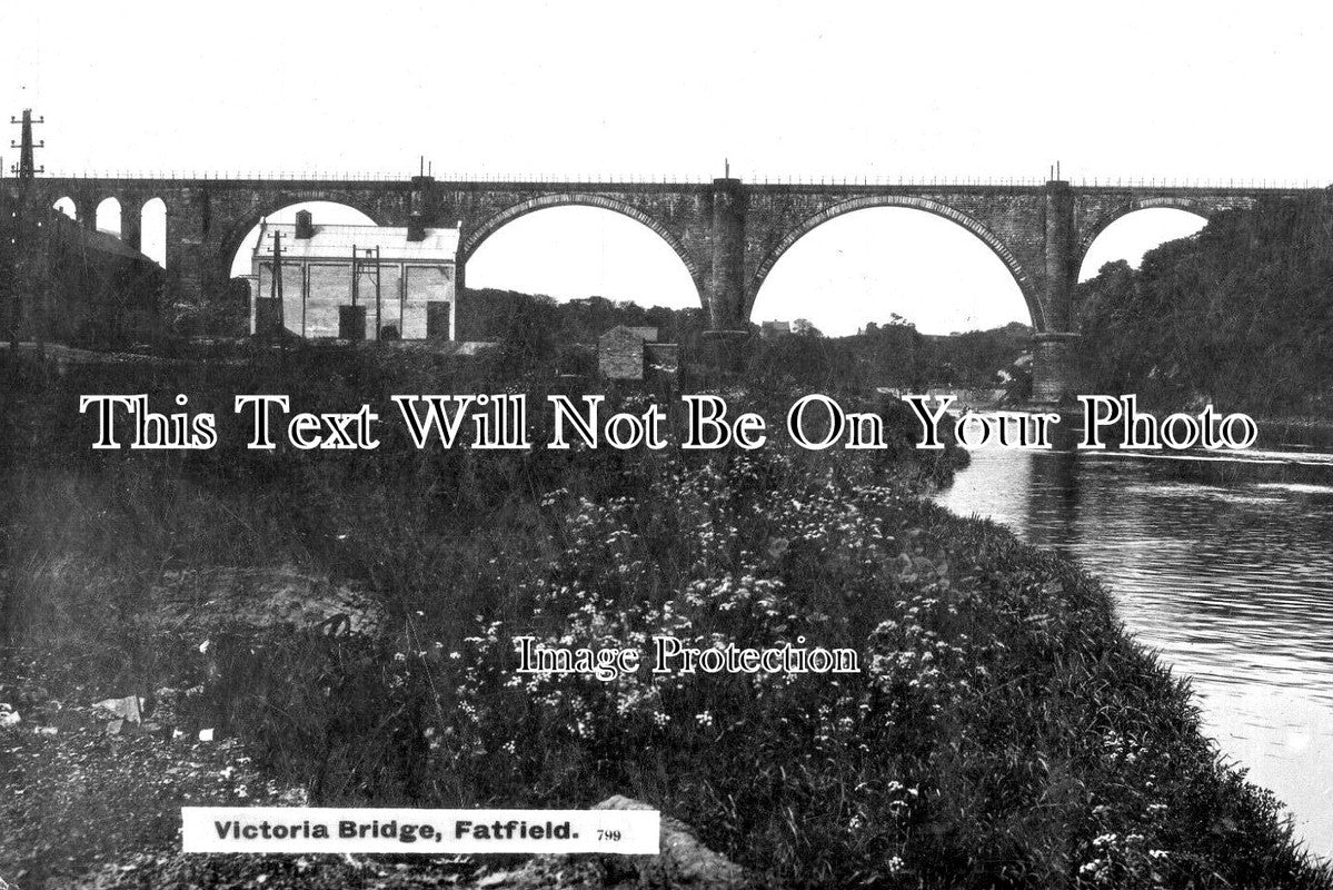 DU 1968 - Victoria Bridge, Fatfield, County Durham c1921