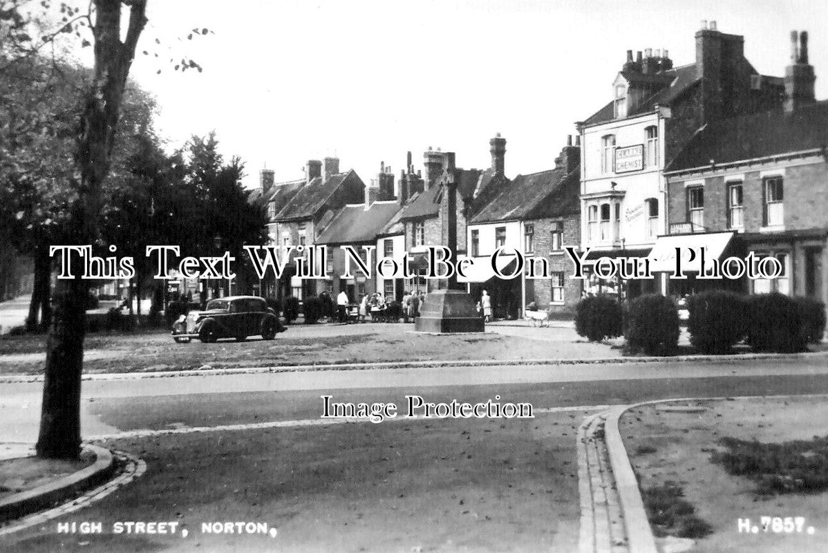 DU 2037 - High Street, Norton, County Durham c1952