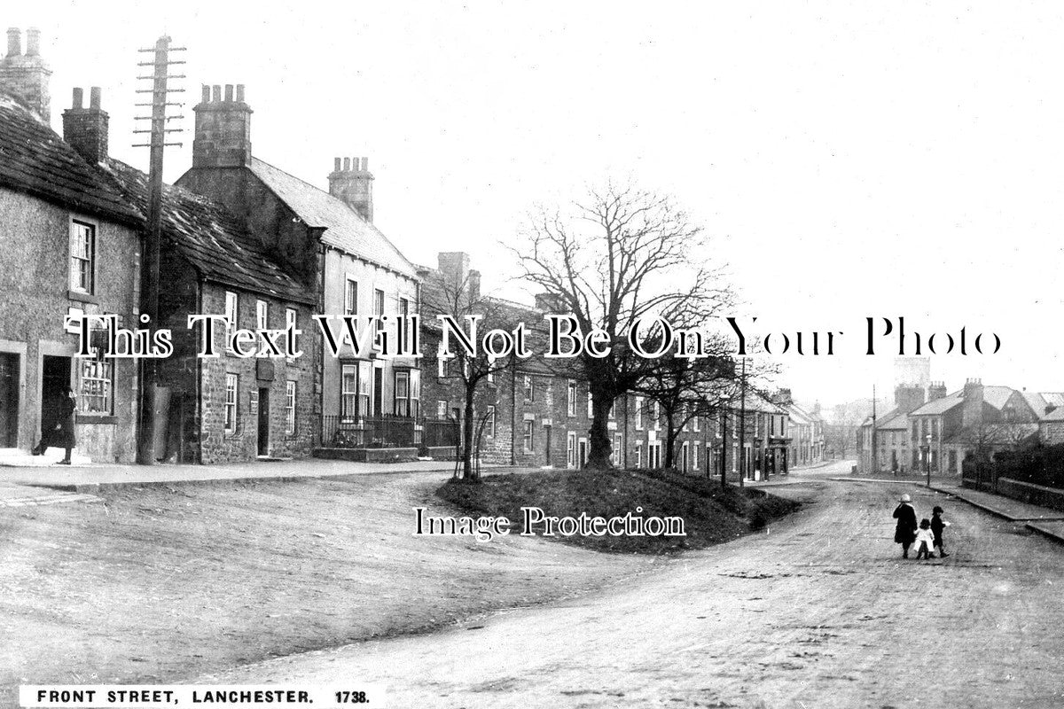 DU 2052 - Front Street, Lanchester, County Durham c1929