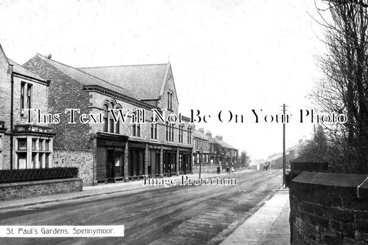 DU 2063 - St Pauls Gardens, Spennymoor, County Durham c1911