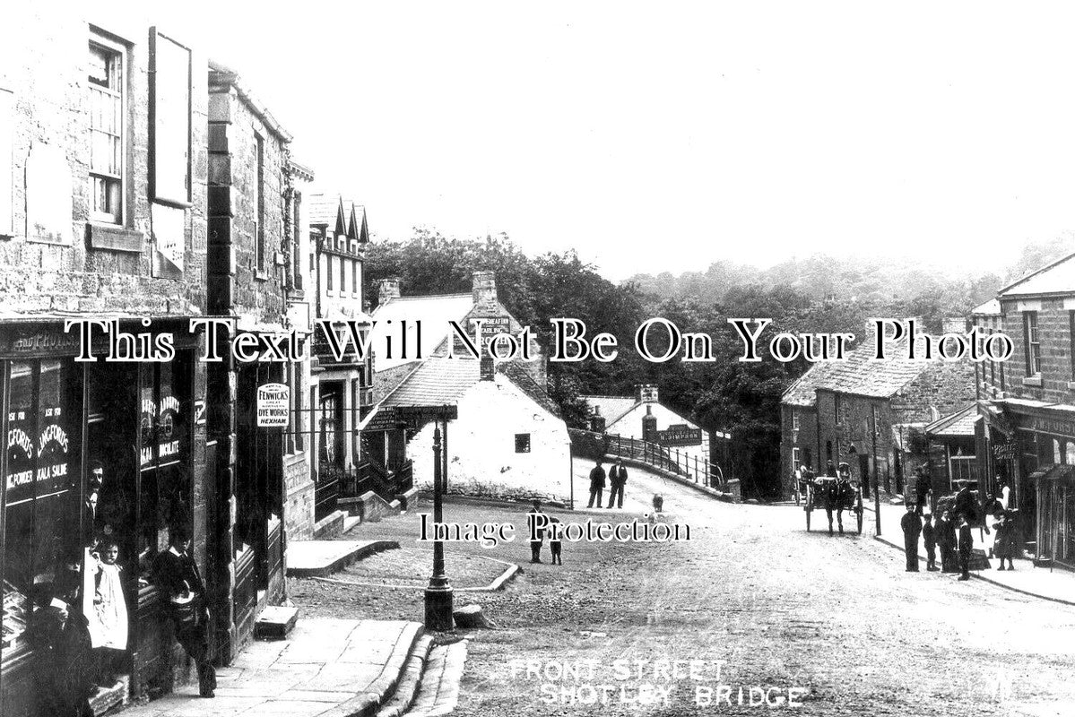 DU 2074 - Front Street, Shotley Bridge, County Durham c1913