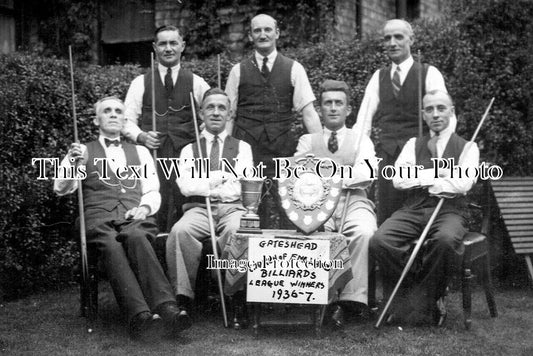 DU 2112 - Gateshead Church Of England Billiards League Winners 1936-7