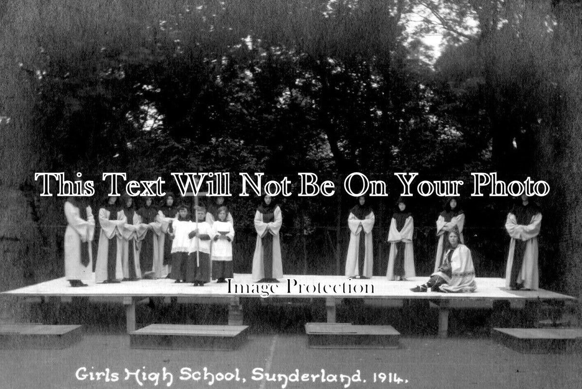 DU 2119 - Girls High School, Sunderland, County Durham 1914