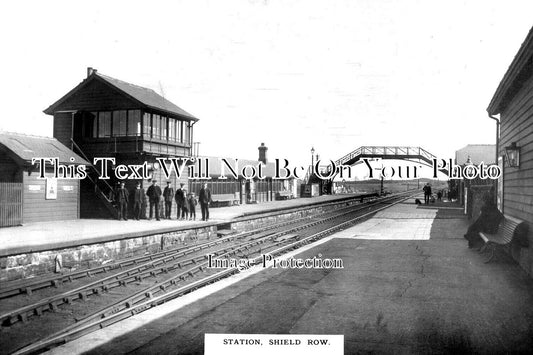 DU 2127 - Shield Row Railway Station, County Durham c1911