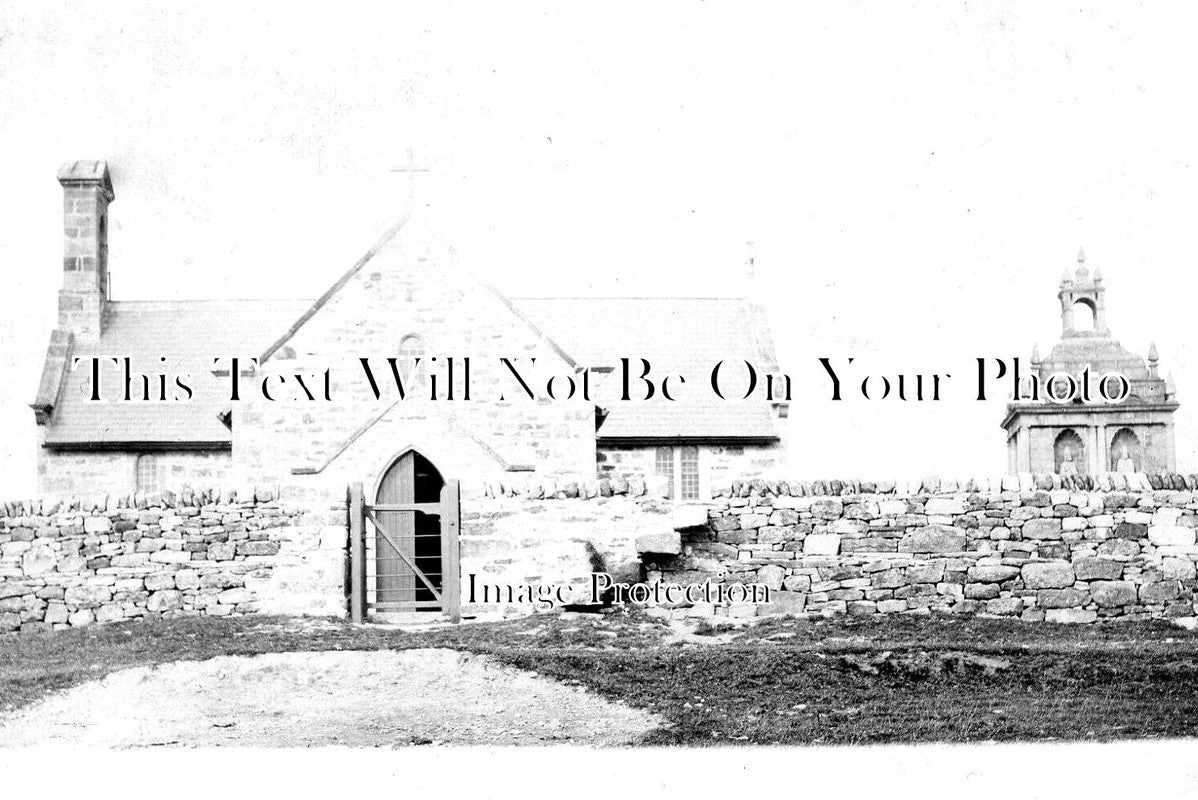 DU 2154 - Kiln Pit Hill Church, Hopper Memorial, County Durham c1904