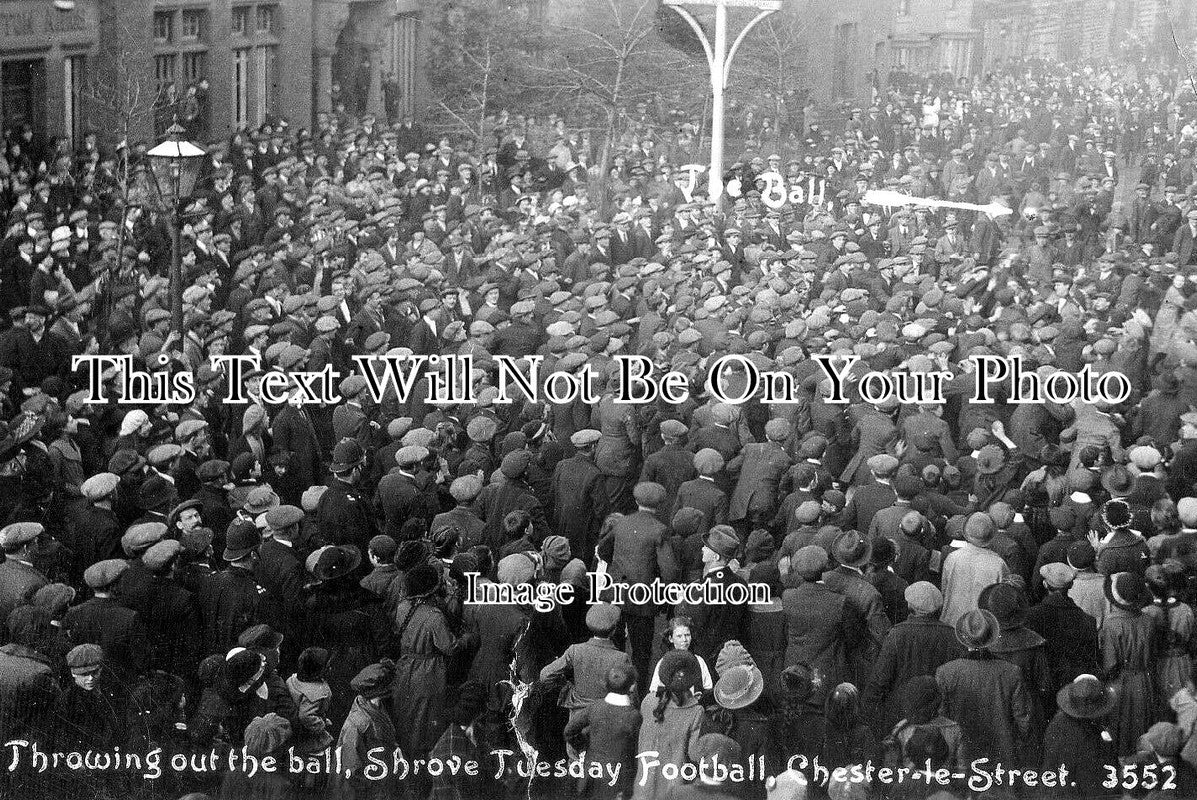 DU 2169 - Throwing Out The Ball, Shrove Tuesday, Chester Le Street