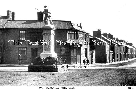 DU 2177 - War Memorial, Tow Law, Bishop Auckland, County Durham c1930