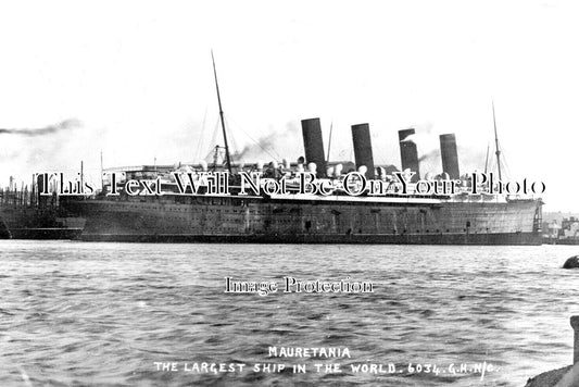 DU 2232 - SS Mauretania, Wallsend, County Durham c1907