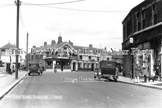 DU 2236 - Four Lane Ends, Ferryhill, County Durham c1934