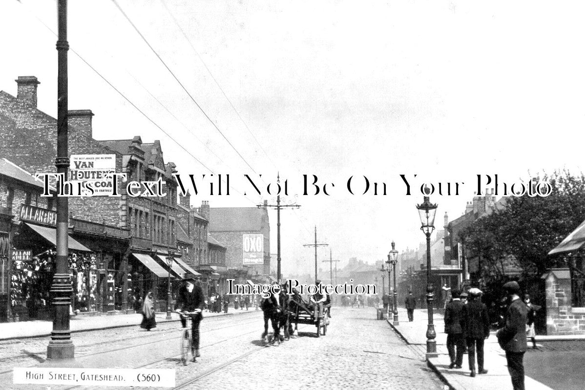 DU 2252 - High Street, Gateshead, County Durham c1916