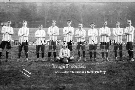 DU 2296 - Willington Temperance Football Club, County Durham 1906