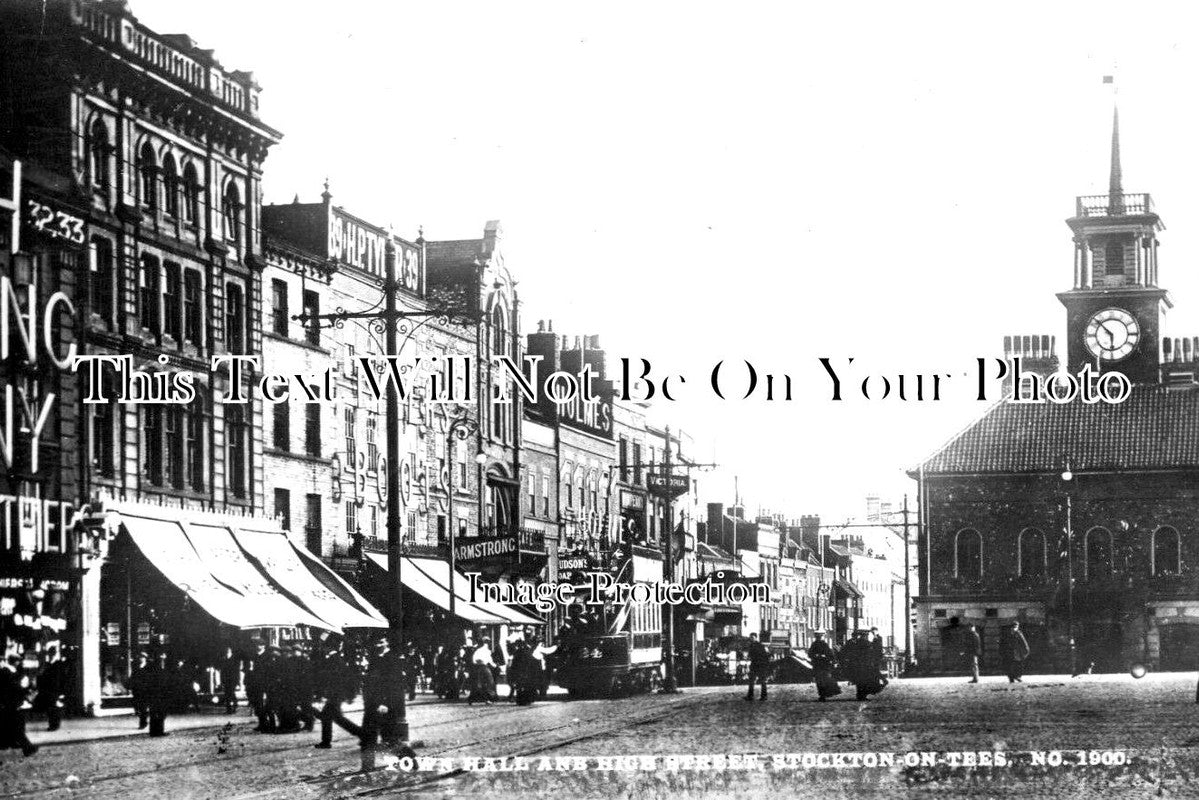 DU 2303 - Town Hall & High Street, Stockton On Tees, County Durham