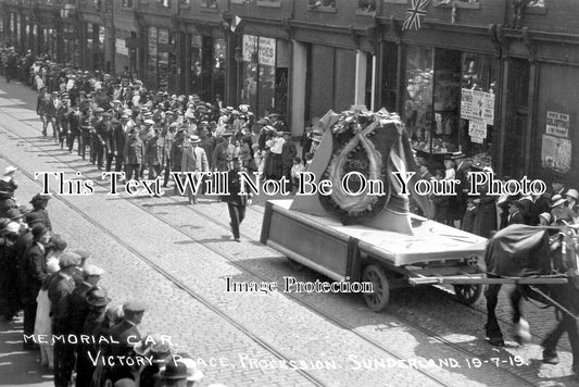 DU 2331 - Sunderland Peace Day Parade, County Durham 1919 WW1