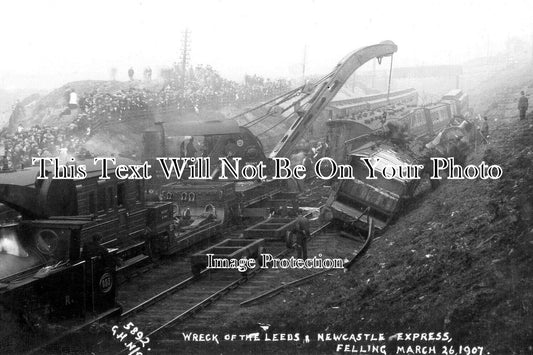 DU 2332 - Wreck Of Leeds & Newcastle Express Railway Crash, Felling