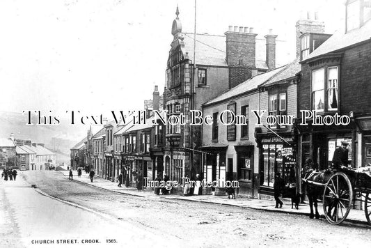 DU 2337 - Church Street, Crook, County Durham c1914