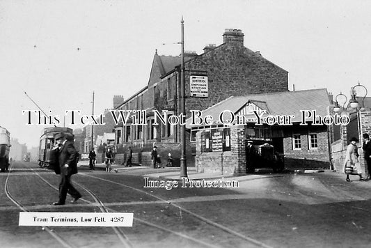 DU 235 - Tram Terminus, Low Fell, Durham, County Durham c1920