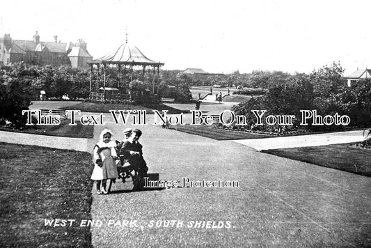 DU 2394 - West End Park, South Shields, County Durham c1906