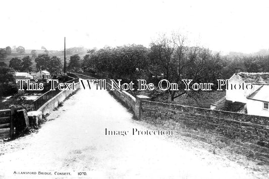 DU 2395 - Allensford Bridge, Consett, County Durham c1913