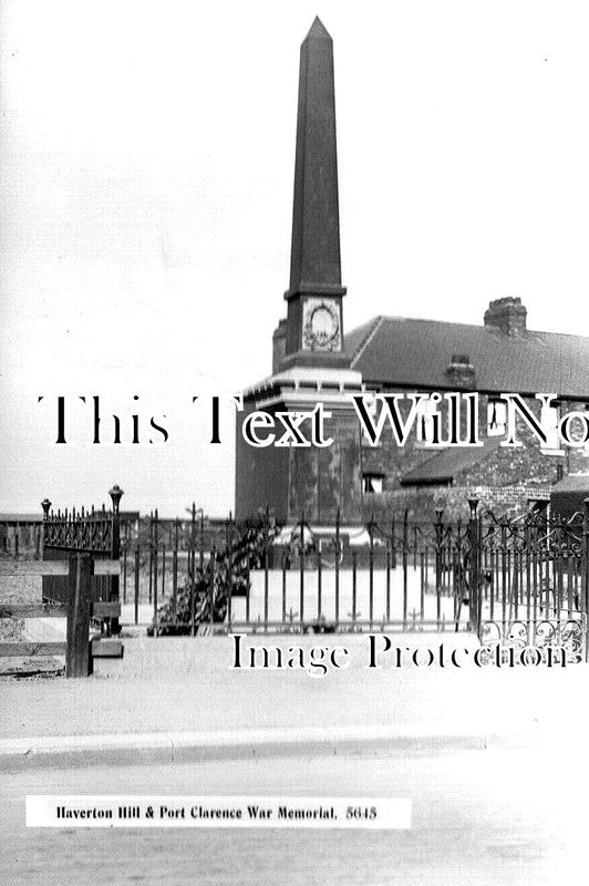 DU 2437 - Haverton Hill & Port Clarence War Memorial, County Durham c1922