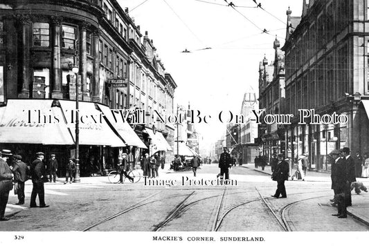 DU 2514 - Mackies Corner, Sunderland, County Durham c1912