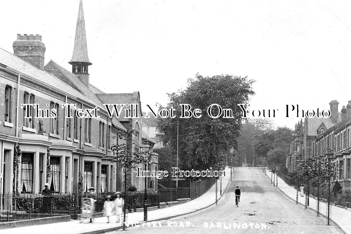 DU 2525 - Victoria Road, Darlington, County Durham c1905