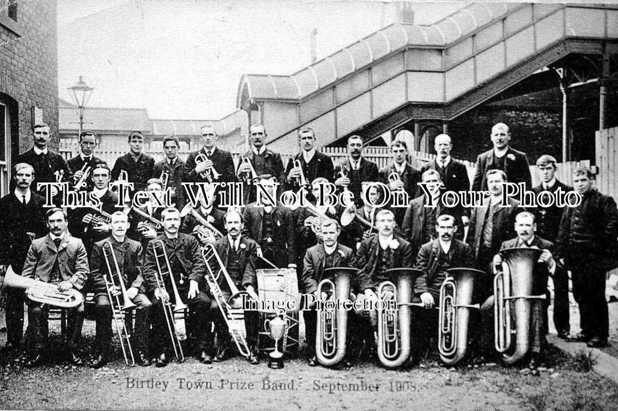 DU 253 - Prize Band, Birtley Town, County Durham c1908