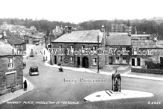 DU 2533 - Market Place, Middleton In Teesdale, County Durham c1935