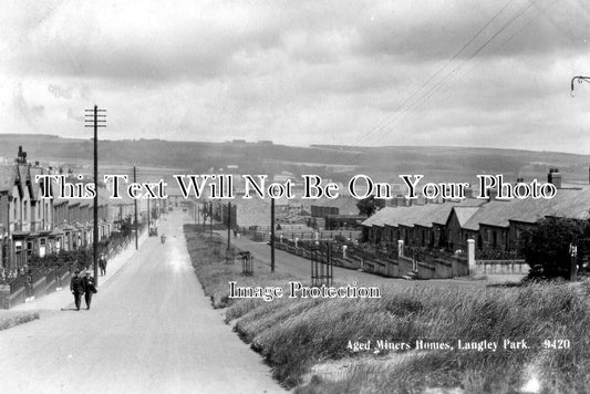 DU 2555 - Aged Miners Homes, Langley Park, County Durham c1931