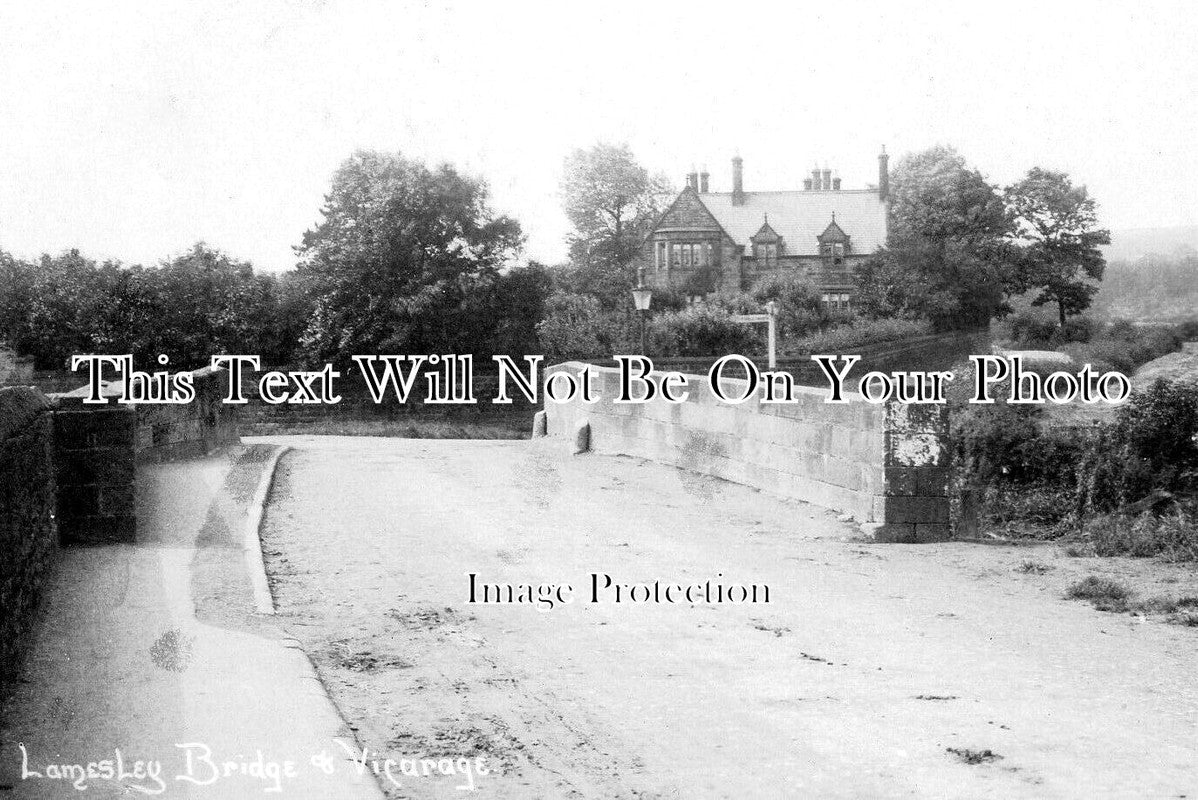 DU 2579 - Lamesley Bridge & Vicarage, Gateshead, County Durham c1912