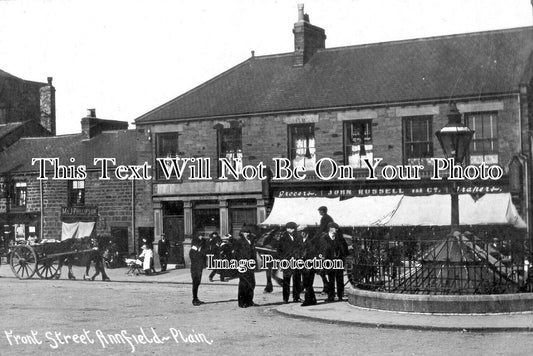 DU 2634 - Front Street, Annfield Plain, Stanley, County Durham c1910