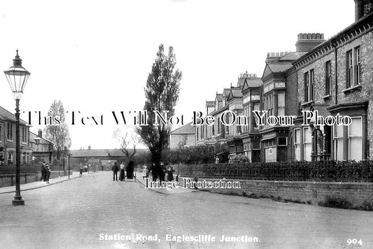 DU 2656 - Station Road, Eaglescliffe, Stockton On Tees, County Durham c1915